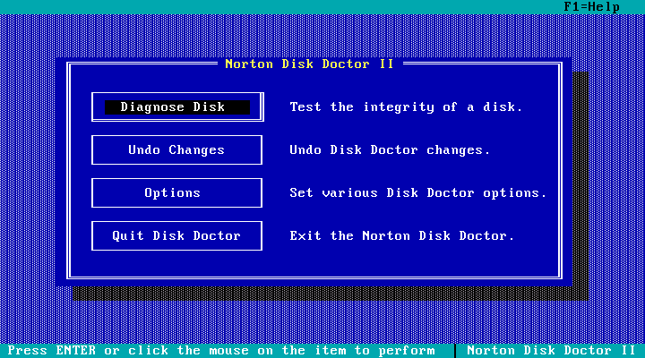 Norton Utilities 5 - Disk Doctor